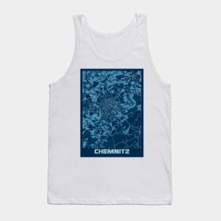 Chemnitz - Germany Peace City Map Tank Top